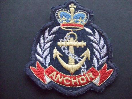 Anchor marine badge schouderembleem